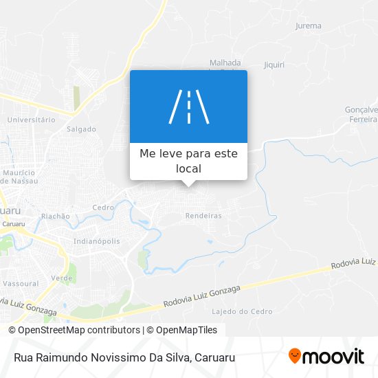 Rua Raimundo Novissimo Da Silva mapa
