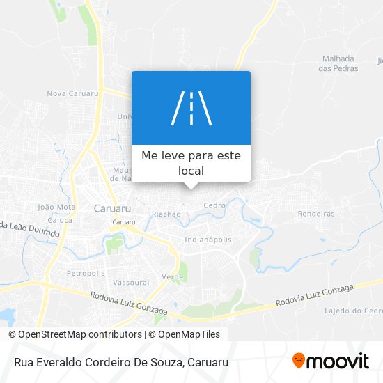 Rua Everaldo Cordeiro De Souza mapa