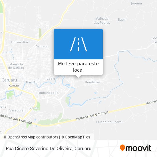 Rua Cicero Severino De Oliveira mapa