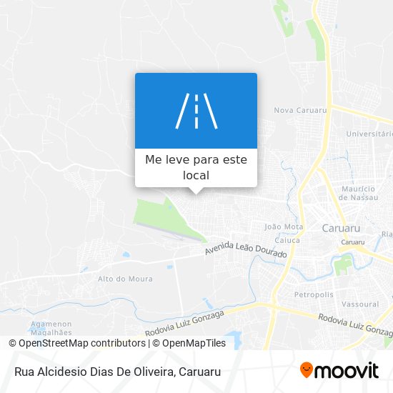 Rua Alcidesio Dias De Oliveira mapa