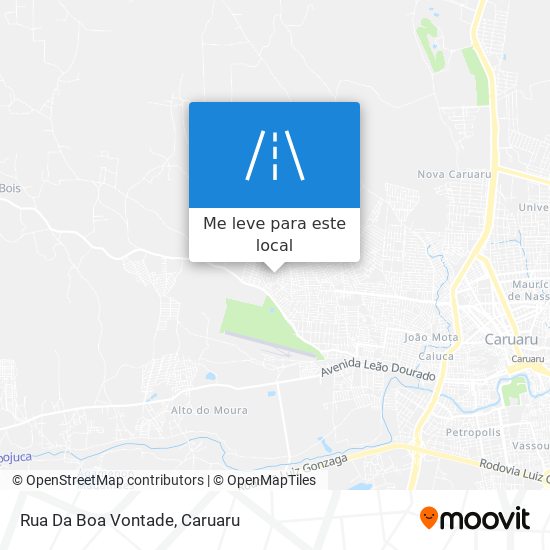 Rua Da Boa Vontade mapa