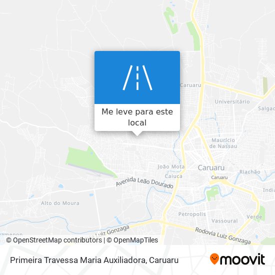 Primeira Travessa Maria Auxiliadora mapa