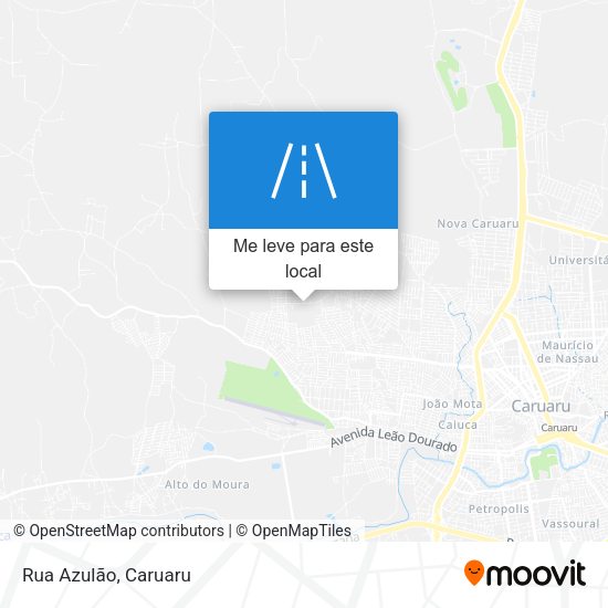 Rua Azulão mapa