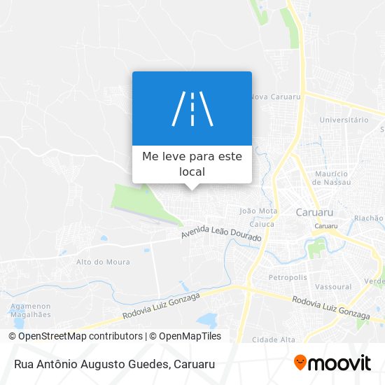 Rua Antônio Augusto Guedes mapa