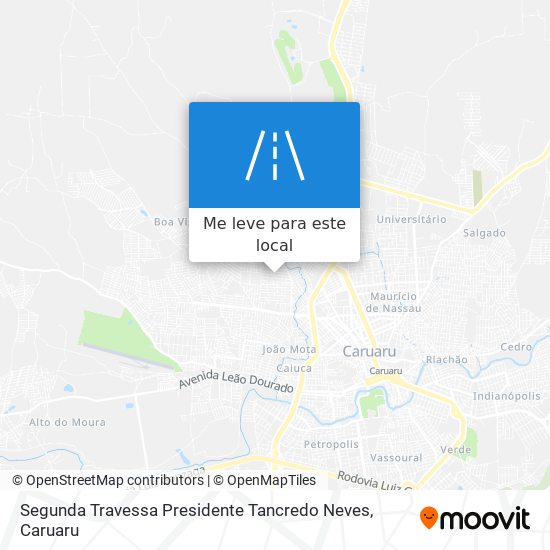 Segunda Travessa Presidente Tancredo Neves mapa