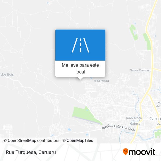 Rua Turquesa mapa