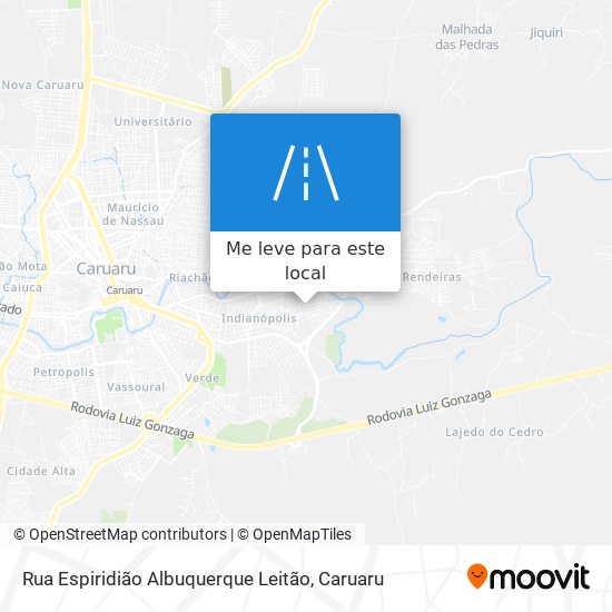 Rua Espiridião Albuquerque Leitão mapa