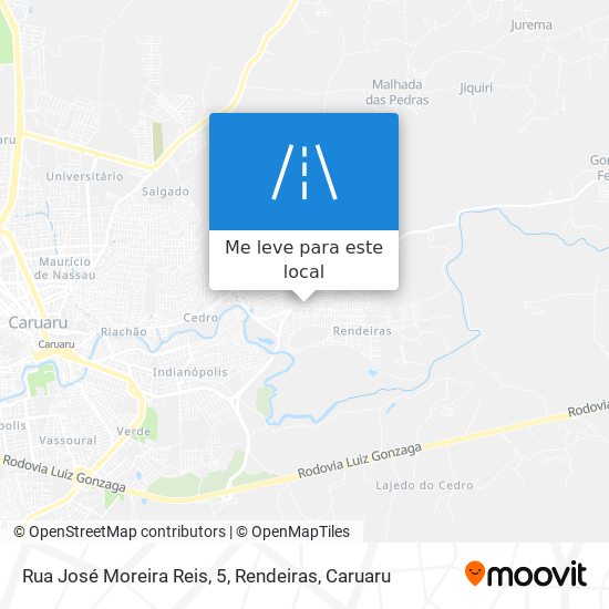 Rua José Moreira Reis, 5, Rendeiras mapa