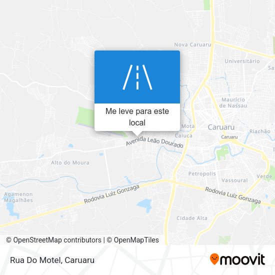 Rua Do Motel mapa