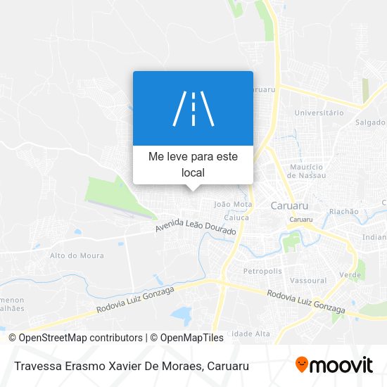 Travessa Erasmo Xavier De Moraes mapa