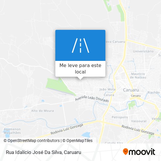 Rua Idalício José Da Silva mapa