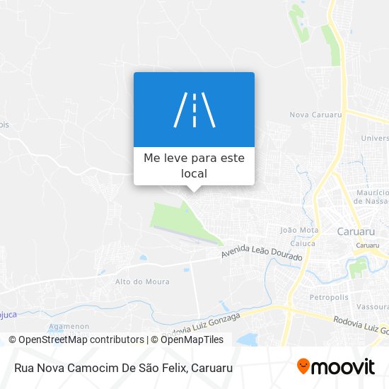 Rua Nova Camocim De São Felix mapa