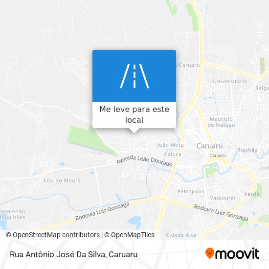 Rua Antônio José Da Silva mapa