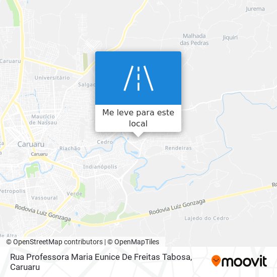 Rua Professora Maria Eunice De Freitas Tabosa mapa