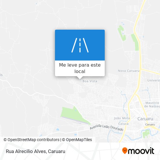 Rua Alrecilio Alves mapa