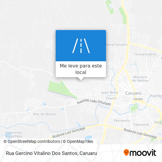 Rua Gercino Vitalino Dos Santos mapa