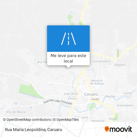 Rua Maria Leopoldina mapa
