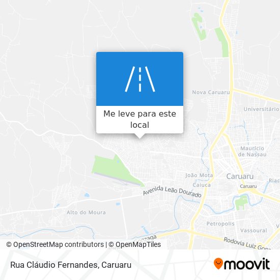 Rua Cláudio Fernandes mapa