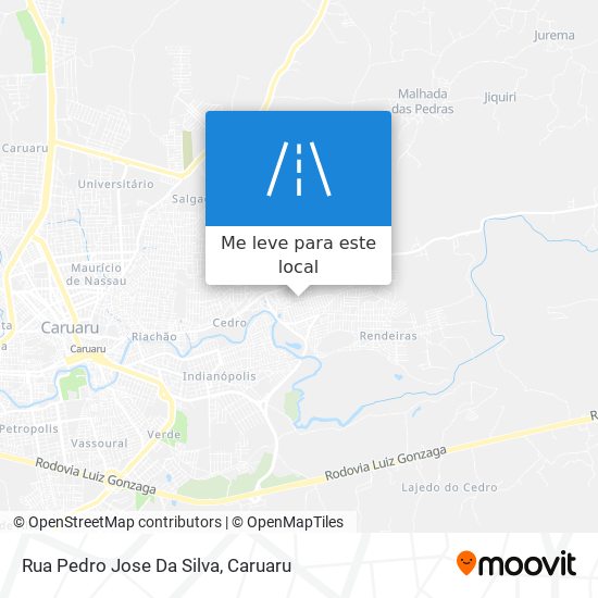 Rua Pedro Jose Da Silva mapa