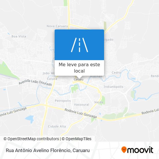 Rua Antônio Avelino Florêncio mapa