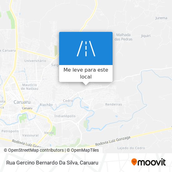 Rua Gercino Bernardo Da Silva mapa