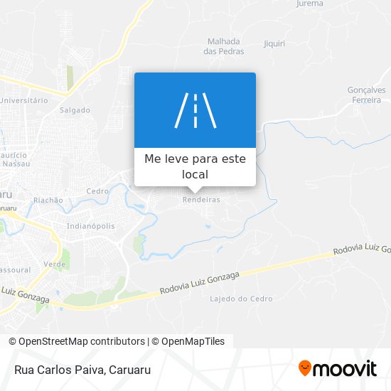 Rua Carlos Paiva mapa