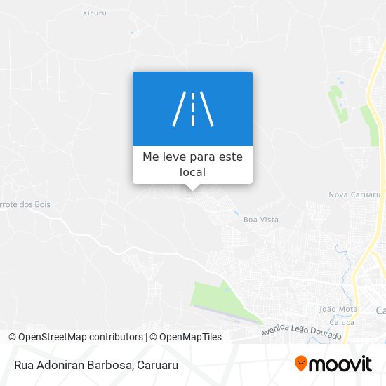 Rua Adoniran Barbosa mapa