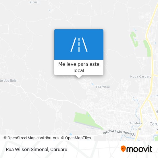 Rua Wilson Simonal mapa