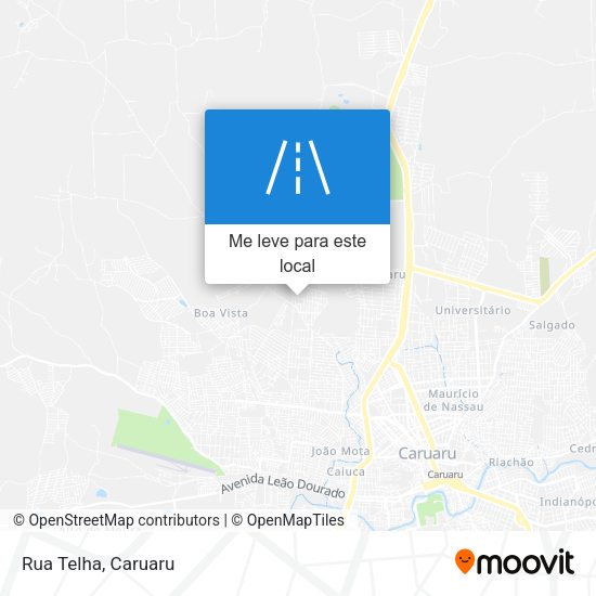 Rua Telha mapa