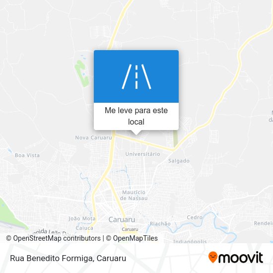 Rua Benedito Formiga mapa