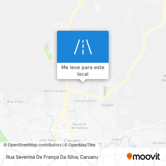 Rua Severina De França Da Silva mapa