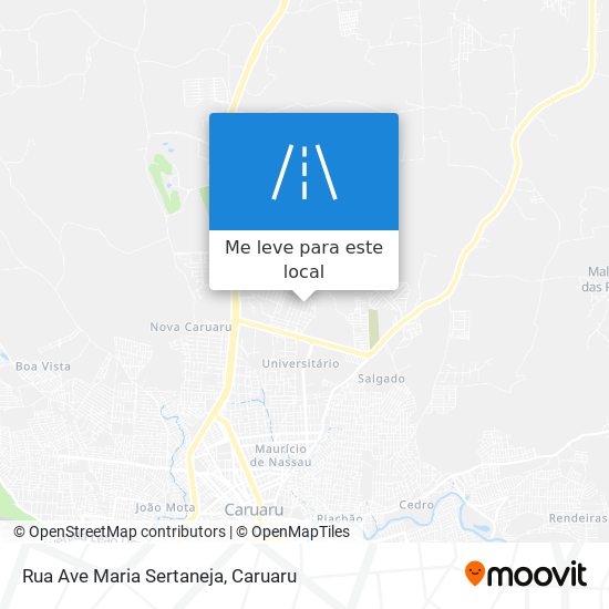 Rua Ave Maria Sertaneja mapa