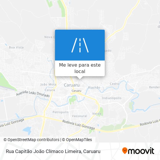 Rua Capitão João Clímaco Limeira mapa