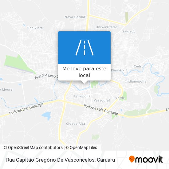 Rua Capítão Gregório De Vasconcelos mapa