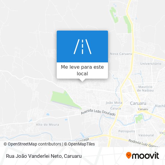 Rua João Vanderlei  Neto mapa