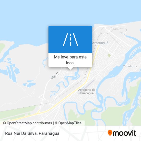 Rua Nei Da Silva mapa