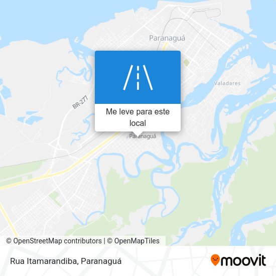 Rua Itamarandiba mapa