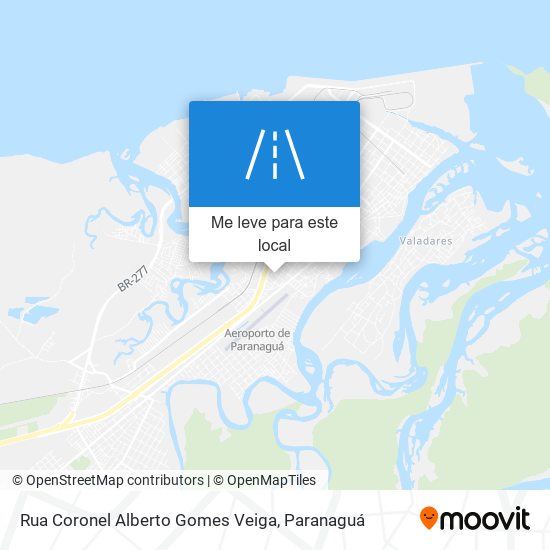 Rua Coronel Alberto Gomes Veiga mapa