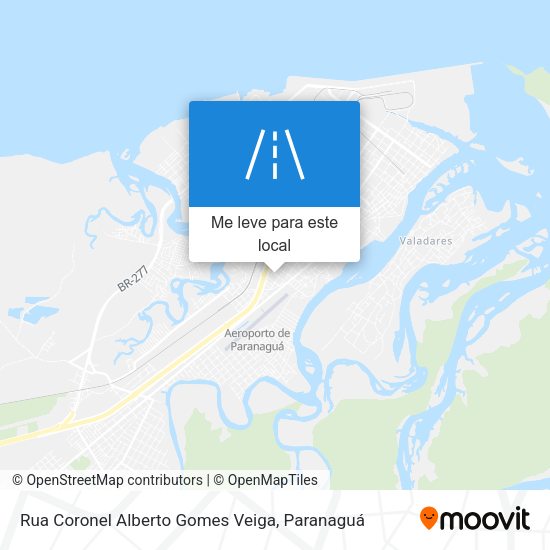 Rua Coronel Alberto Gomes Veiga mapa