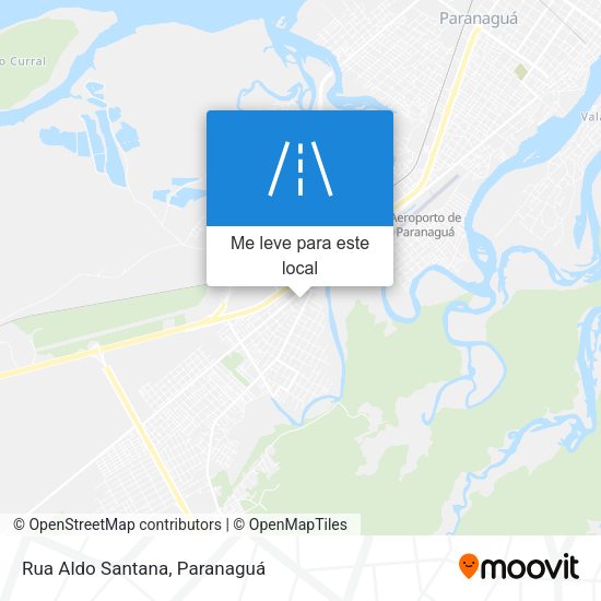 Rua Aldo Santana mapa