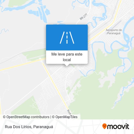 Rua Dos Lírios mapa