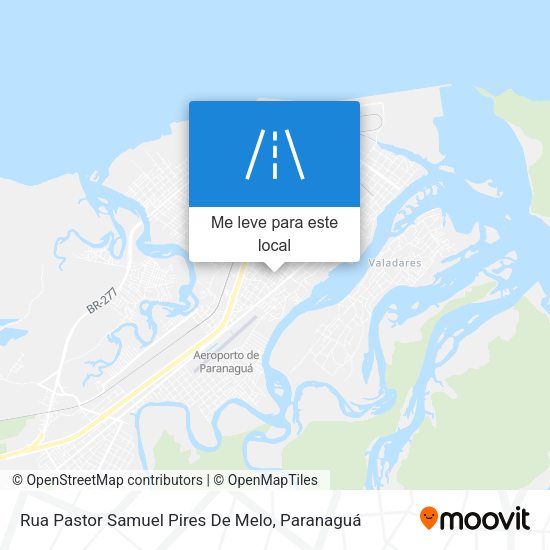 Rua Pastor Samuel Pires De Melo mapa