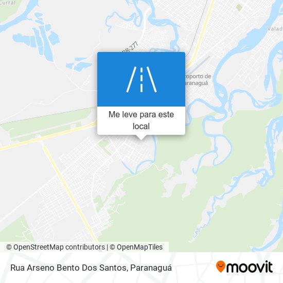 Rua Arseno Bento Dos Santos mapa