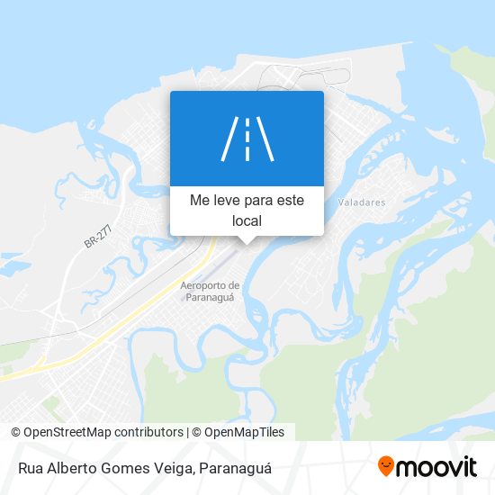 Rua Alberto Gomes Veiga mapa