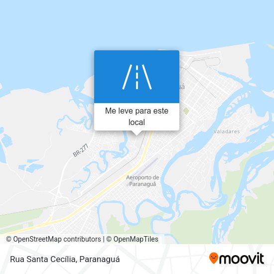 Rua Santa Cecília mapa