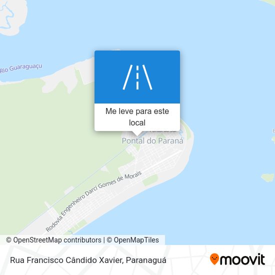 Rua Francisco Cândido Xavier mapa