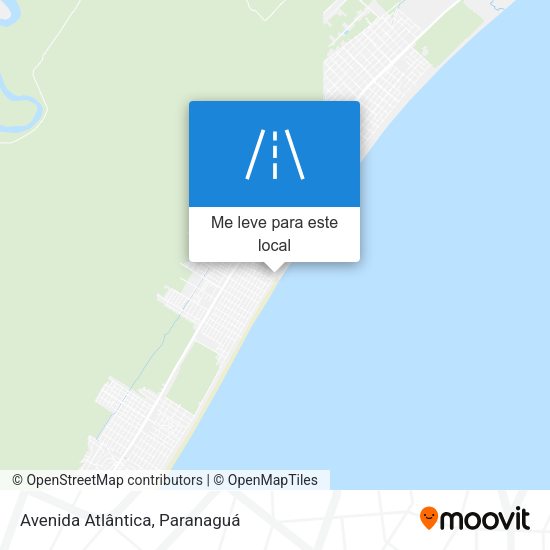 Avenida Atlântica mapa