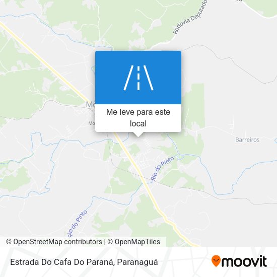 Estrada Do Cafa Do Paraná mapa