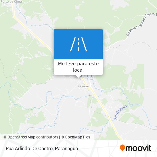 Rua Arlindo De Castro mapa