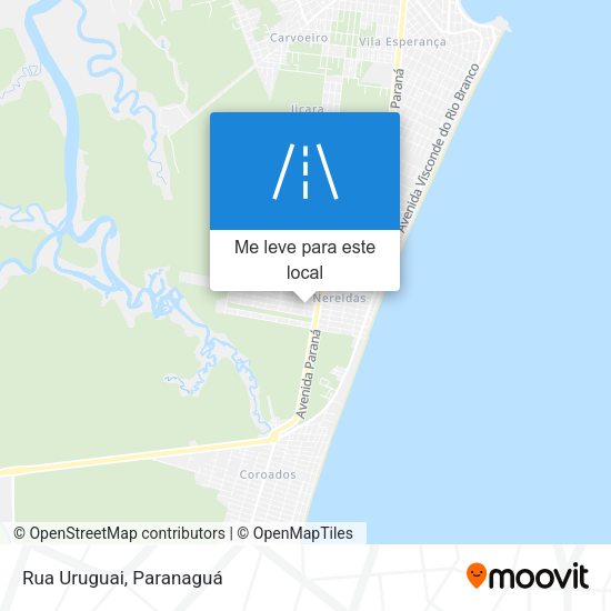 Rua Uruguai mapa